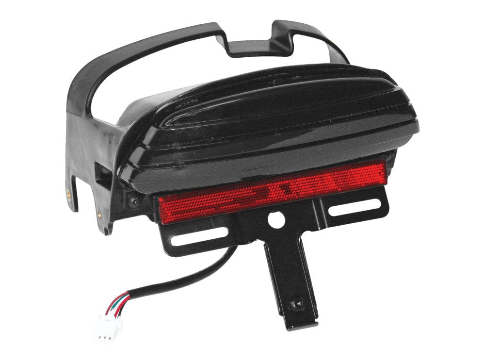 Tri-Bar LED Taillight With Smoke Lens Fits Fat Bob 2008 2013