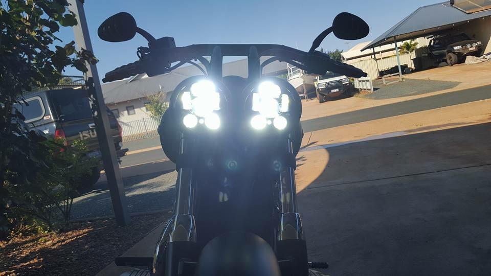 Motorcycle Headlights - Triumph Storm/Rocket III 100w LED Kit