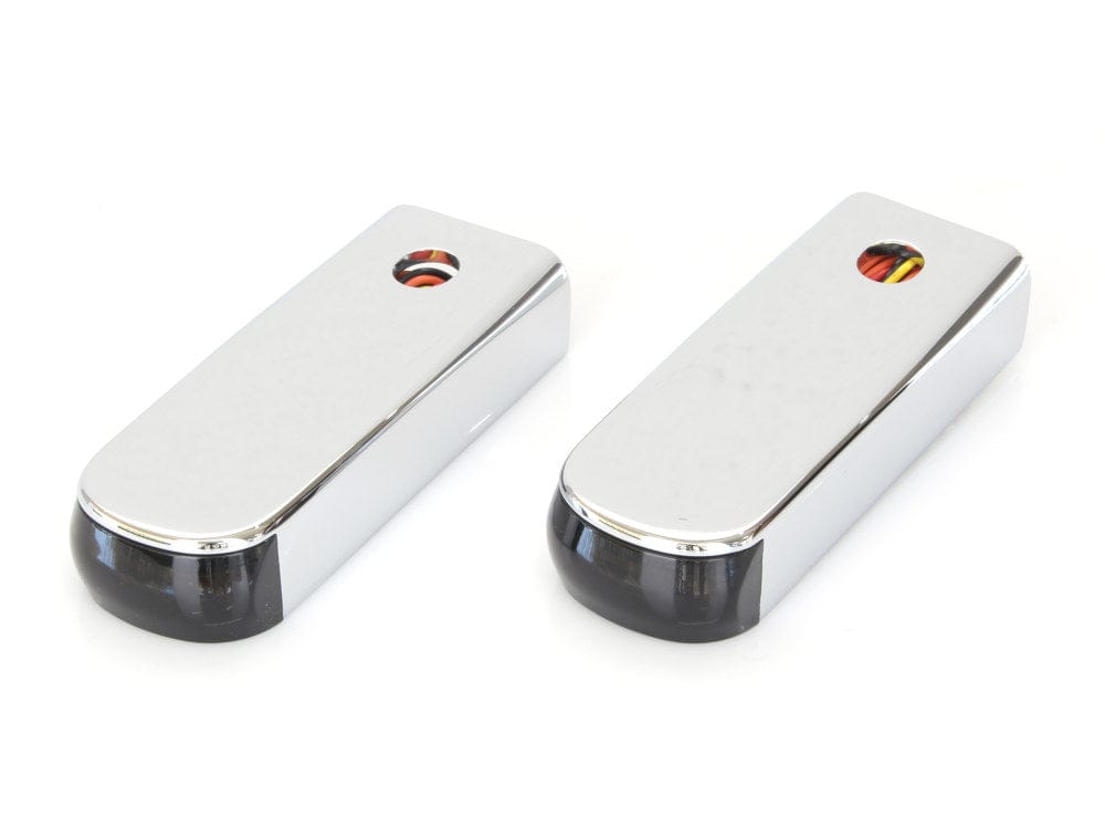 Alloy Art Indicators - 3-1 (Run, Brake & Indicators) Heritage 2018+ & Deluxe 2018-2020 / Machined Aluminum Strut Light Kit 3 in 1 Indicator to suit Softails