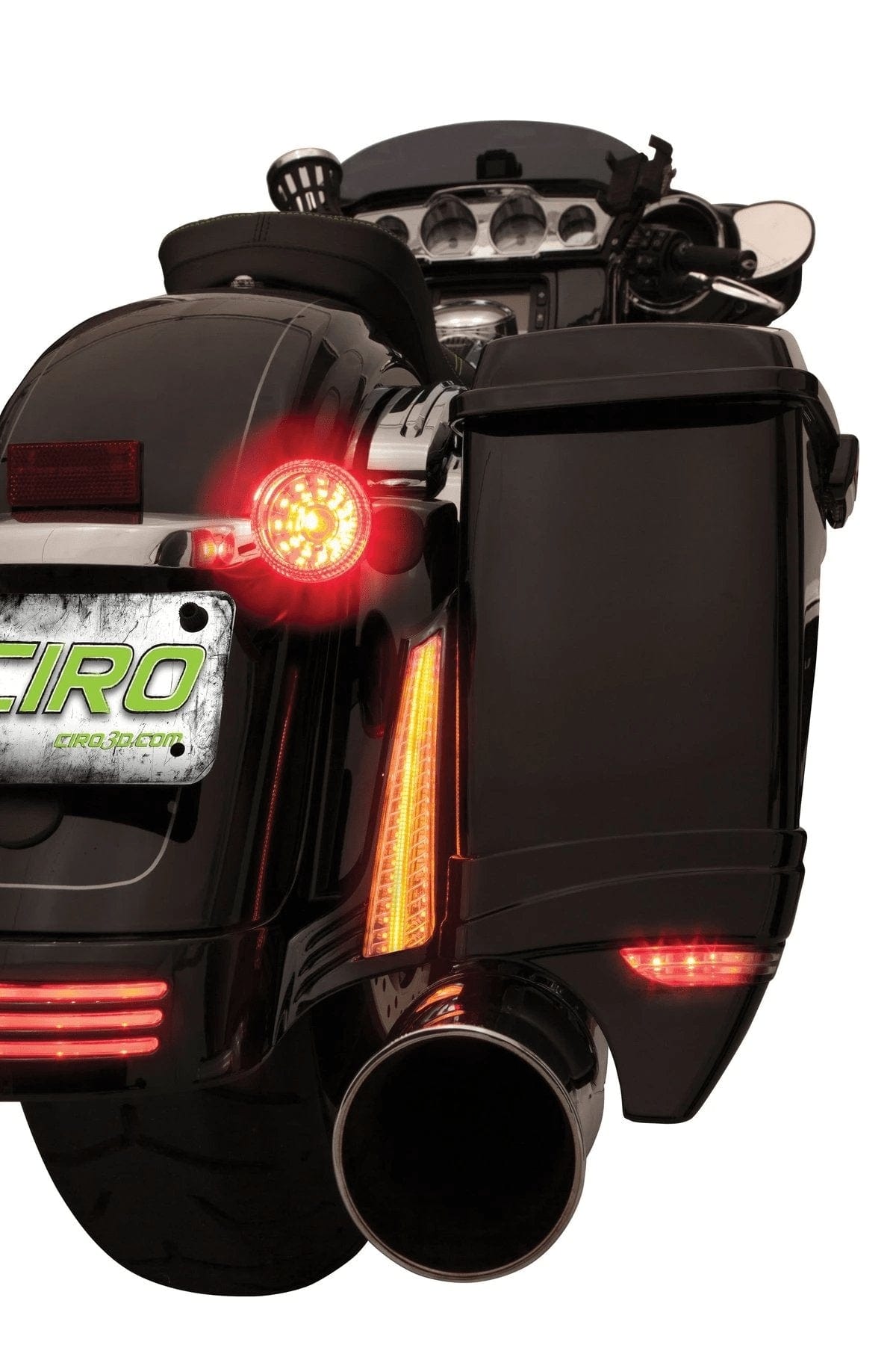 Ciro3D Indicators - 3-1 (Run, Brake & Indicators) Filler Panel Lights For Street/Road Glide