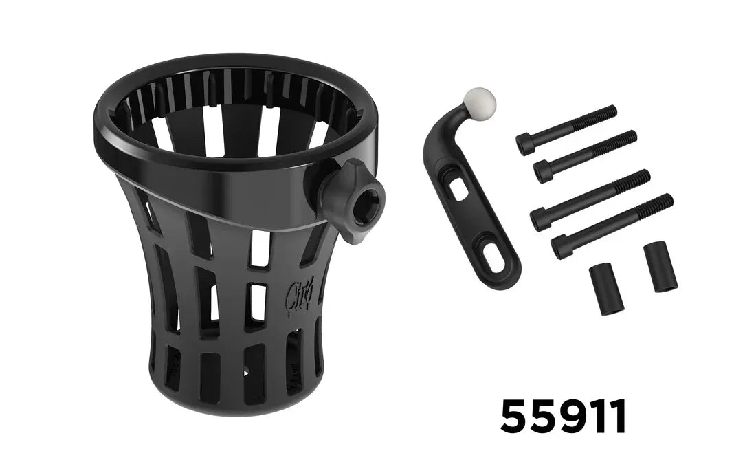 Ciro3D Phone, Drink & Camera Mounts Black GEN 2 BIG ASS® Drink Holder with Perch Mount