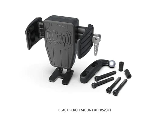 Ciro3D Phone, Drink & Camera Mounts Black Perch Mount CYBERCHARGER® Phone Holder with 15W Wireless Fast Charger