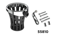 Ciro3D Phone, Drink & Camera Mounts Chrome GEN 2 BIG ASS® Drink Holder with Perch Mount