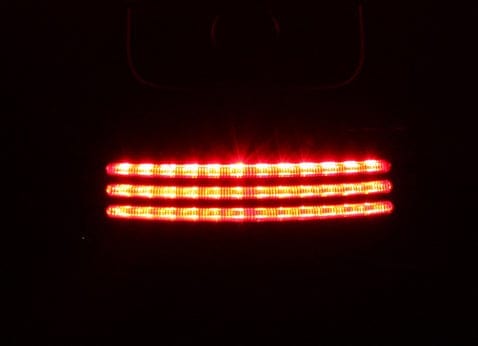 Custom Dynamics Brake & Tail Lights Fender Tip TriBar LED - Smoke