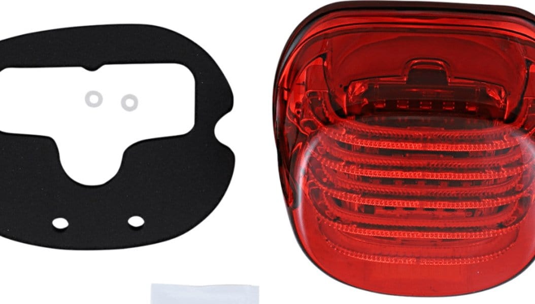 Custom Dynamics Brake & Tail Lights Red ProBeam® Low Profile LED Taillight with Bottom Number Plate Window