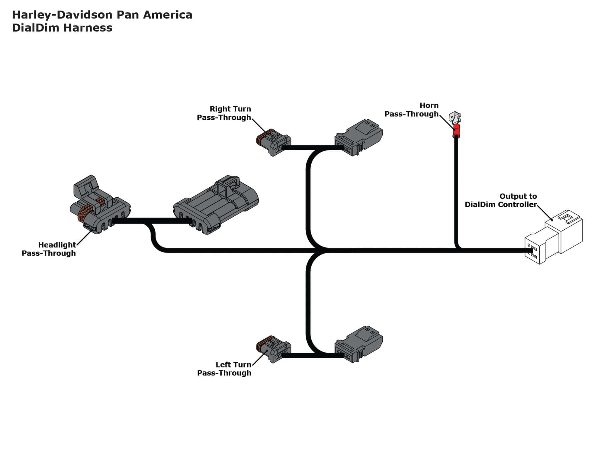 Denali Accessory Management DialDim™ Lighting Controller for Harley-Davidson Pan America 1250