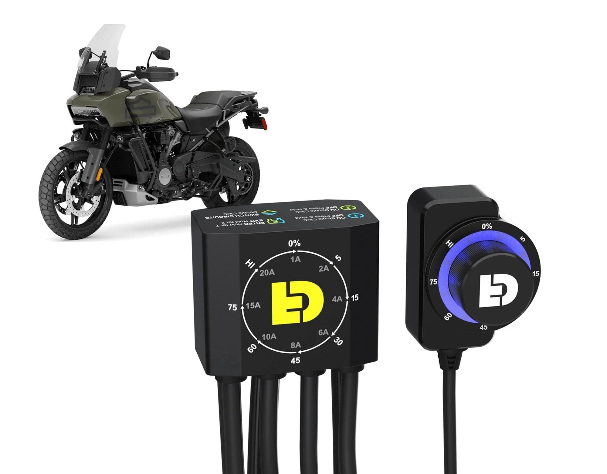 Denali Accessory Management DialDim™ Lighting Controller for Harley-Davidson Pan America 1250