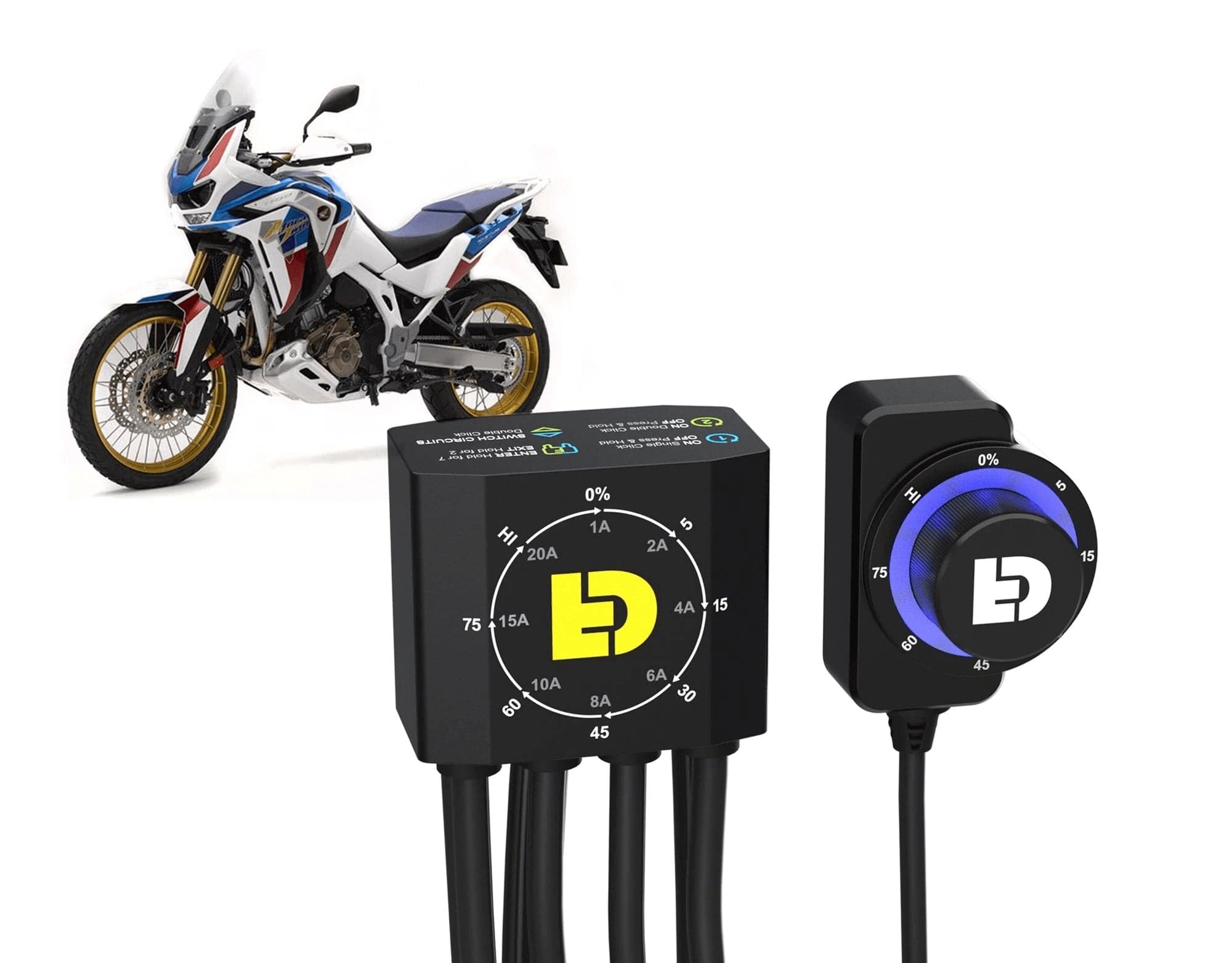 Denali Accessory Management DialDim™ Lighting Controller for Honda Africa Twin 1100