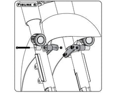 Denali Auxiliary/Driving Light Mounts Driving Light Mount - Select Harley-Davidson Motorcycles