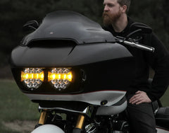 Denali Headlights D14 Destroyer LED Headlight Upgrade Kit - Harley-Davidson Road Glide