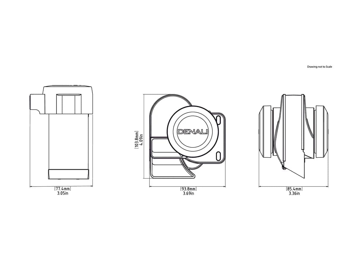 Denali SoundBomb Horns Denali SoundBomb Split Dual-Tone Air Horn