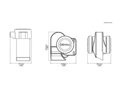 Denali SoundBomb Horns Denali SoundBomb Split Dual-Tone Air Horn