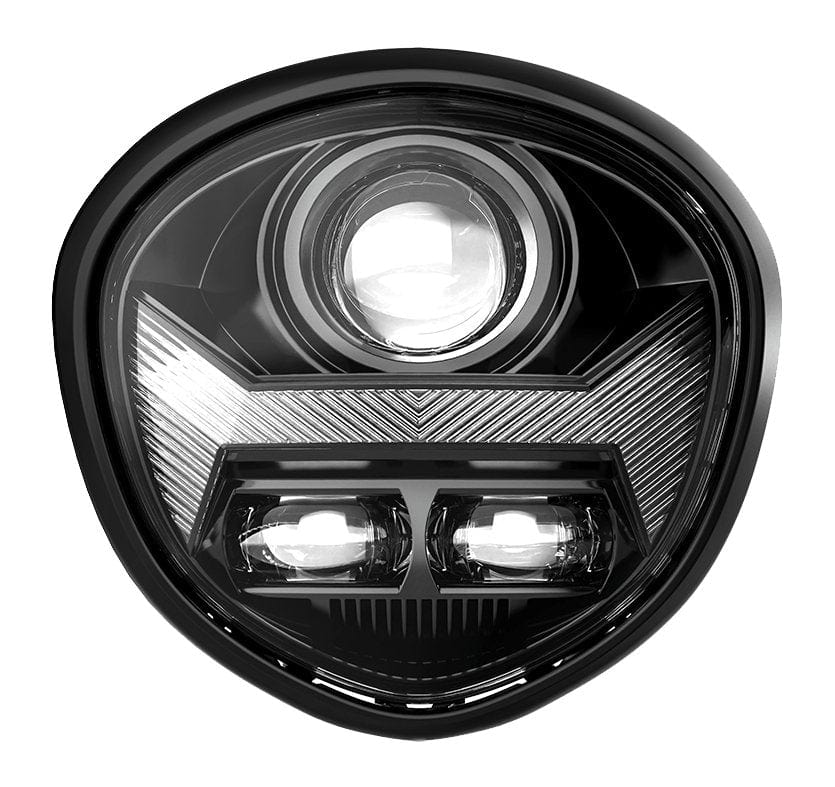 HogLights Australia Headlights Black XVS1300 LED Headlight | HogLights