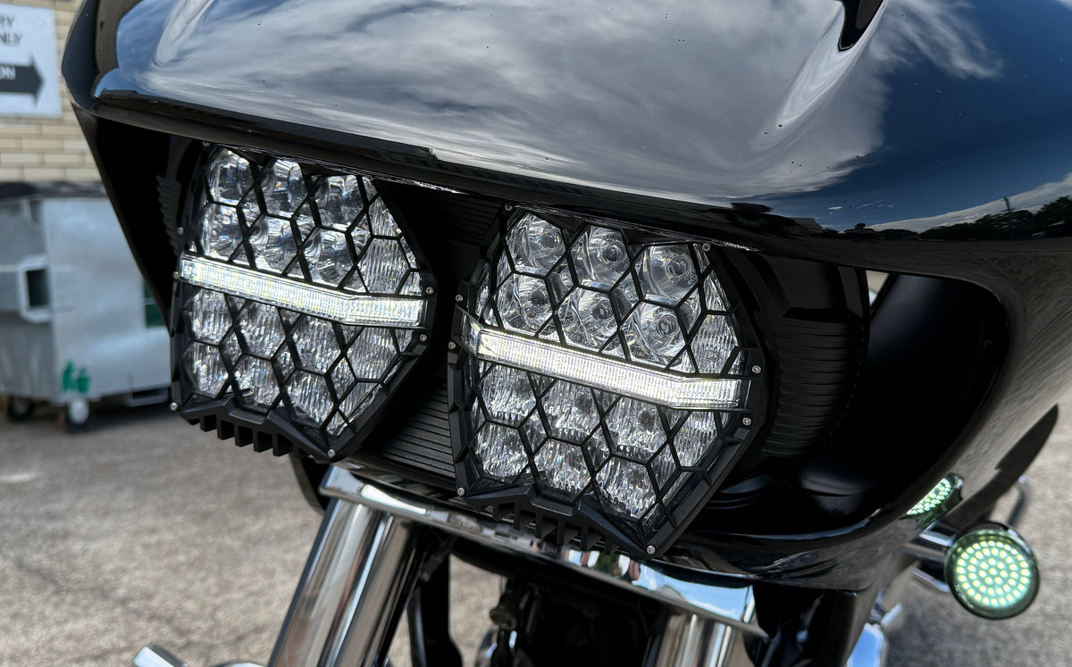 HogLights Australia Headlights Diablo Headlight Kit for Road Glide