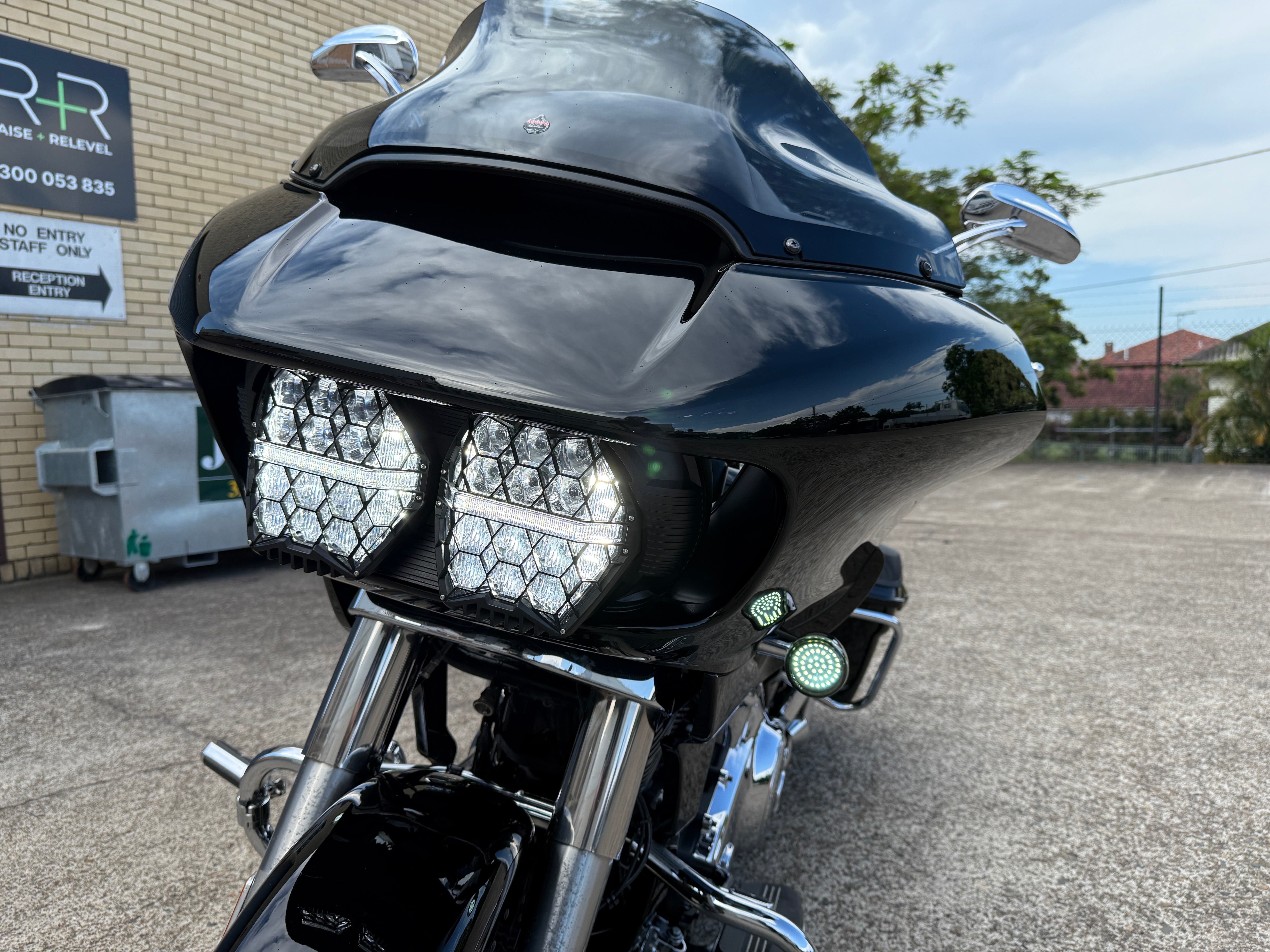 HogLights Australia Headlights Diablo Headlight Kit for Road Glide