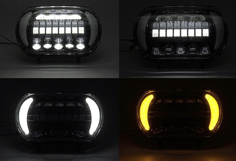 HogLights Australia Headlights Harley Road Glide 04-13 LED Headlight Gen 2