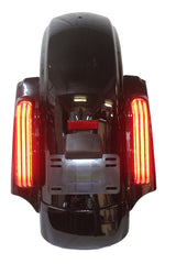 HogLights Australia Indicators - 3-1 (Run, Brake & Indicators) CVO™ Style Rear Fender Gloss Black Smoke with Amber - Touring 14+