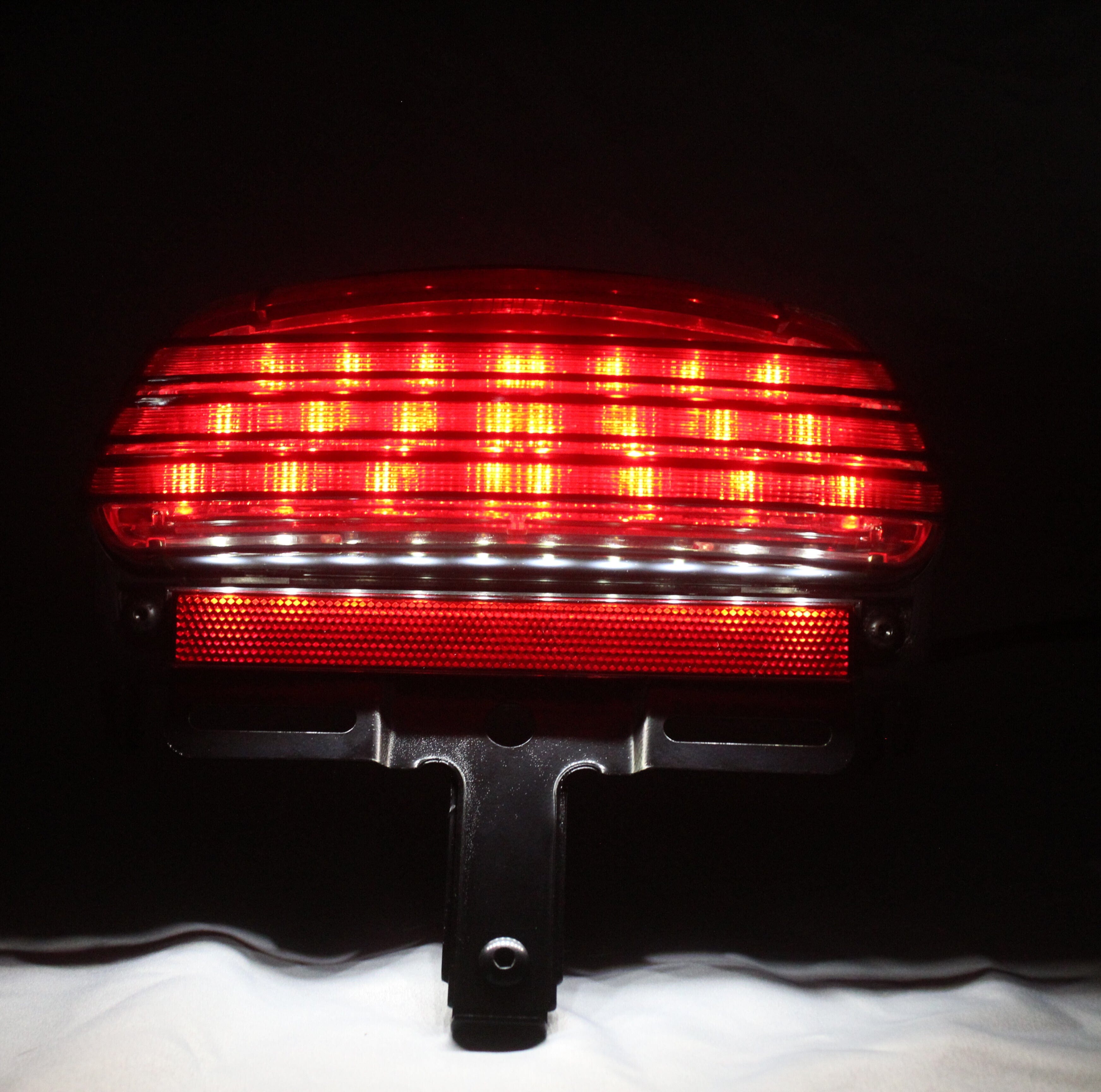 Tri-Bar LED Taillight With Smoke Lens - Fits Fat Bob 2008 - 2013