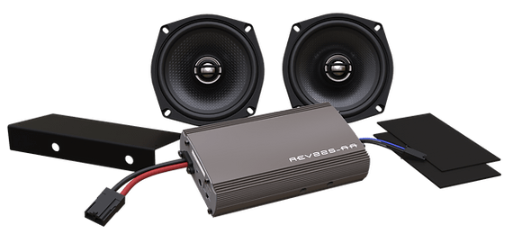 HogTunes Audio - Bundles Kawasaki Vaquero/Voyager Power KIT-XL Amp/Speaker Kit