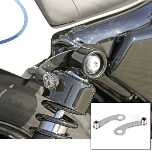 IOMP Indicator Accessories Chrome Shock Mounted Turn Signal Mount Kit For VROD Models