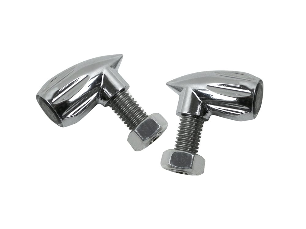 Kodlin Indicators - 3-1 (Run, Brake & Indicators) Chrome Kodlin Neowise Bullet Grooved - 3-1 Mini Indicators