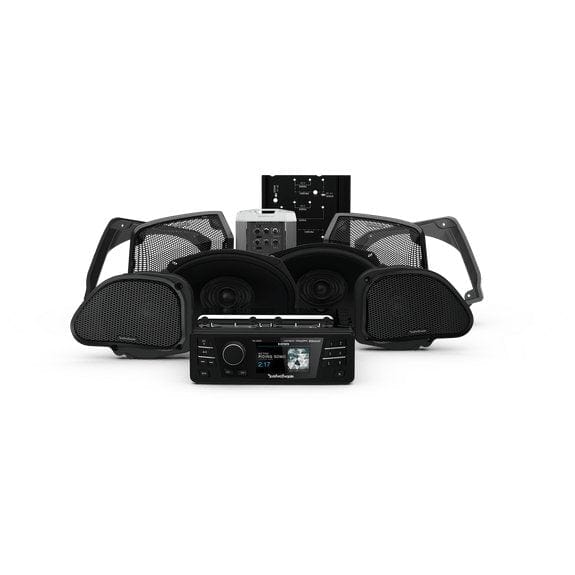 Rockford Fosgate Audio - Bundles Rockford Fosgate 1998-2013 Road Glide® Source Unit, 4-Speaker & Amp Kit