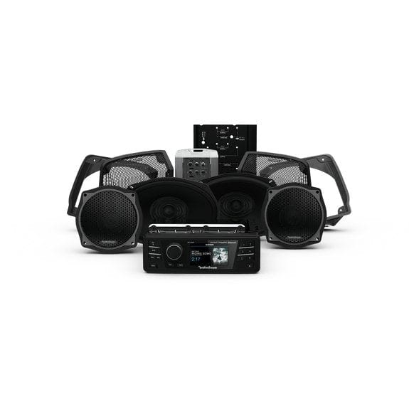 Rockford Fosgate Audio - Bundles Rockford Fosgate 1998-2013 Street Glide® Source Unit, 4-Speaker & Amp Kit