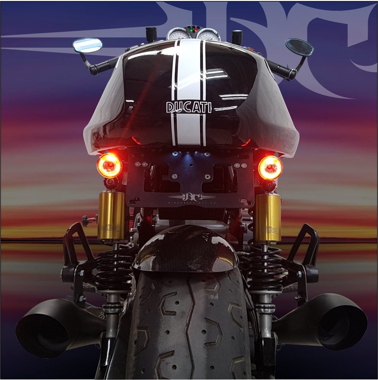 Bikecraft Tail Tidies Ducati Sport Classic GT 1000 - Bikecraft Tail Tidy Kit with Integrated Run, Brake, Turn