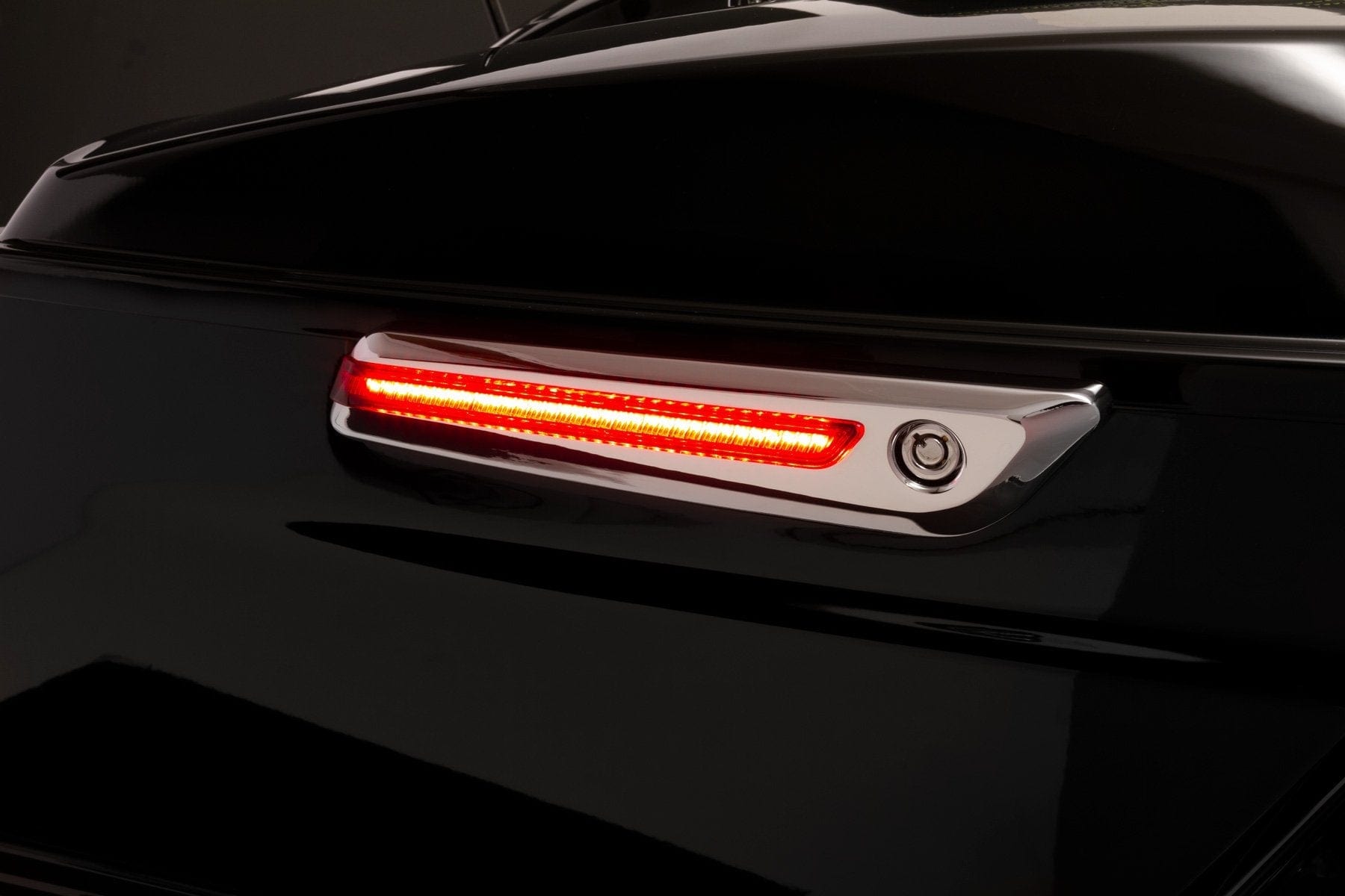 Ciro3D Brake & Tail Lights LED Lit Saddlebag Hinge Covers - Red Lenses