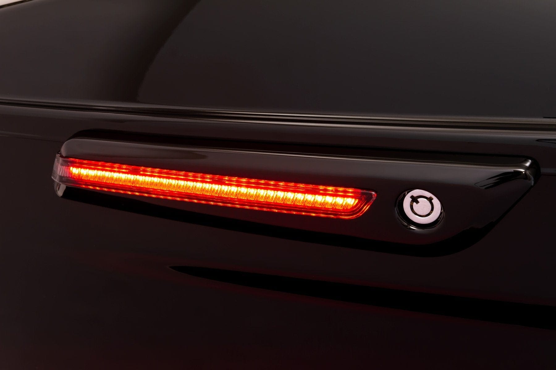 Ciro3D Brake & Tail Lights LED Lit Saddlebag Hinge Covers - Smoke Lenses