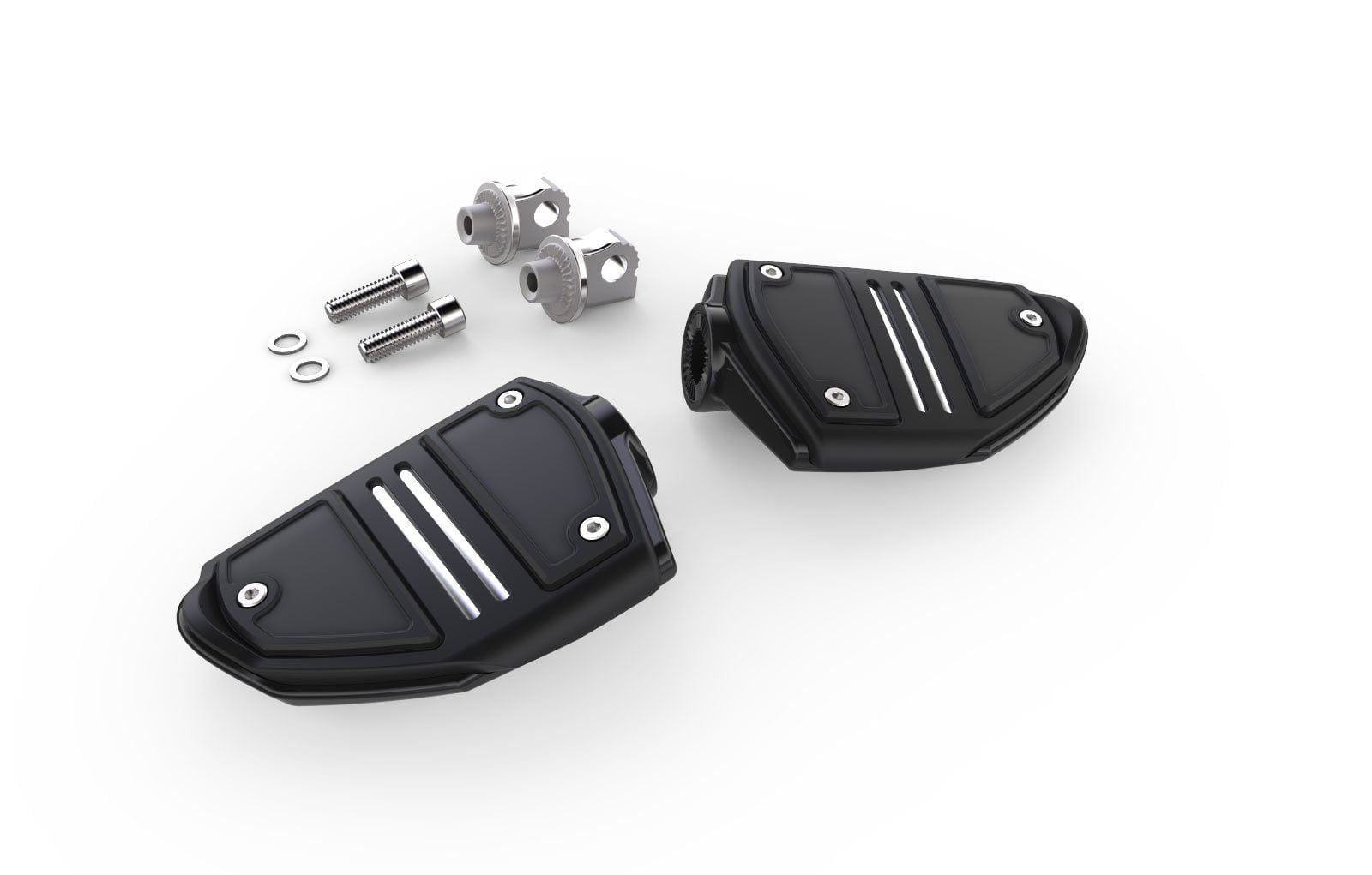 Ciro3D Highway Peg Mounts & Footrests Black / HD Standard Male Adaptor Twin Rail Footrests - For Harley Davidson®
