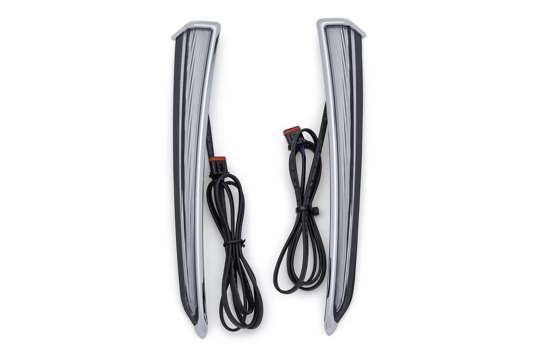 Ciro3D Indicators - Daylight Running Light Chrome Fang® Lower Fairing Light Kit - '14 plus Touring Models