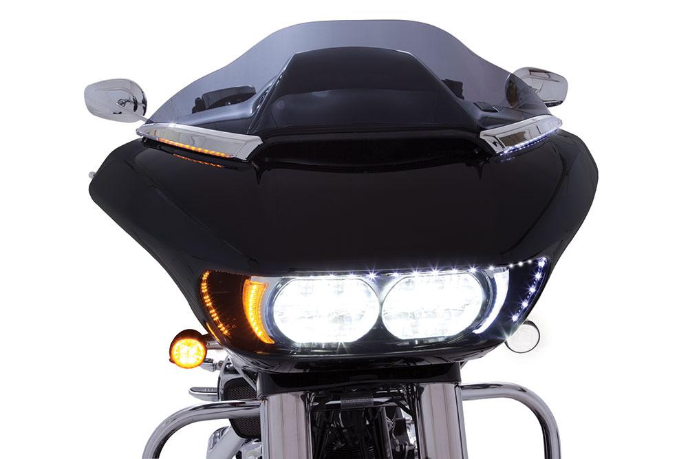 Indicators - Horizon LED Windshield Trim - Road Glide