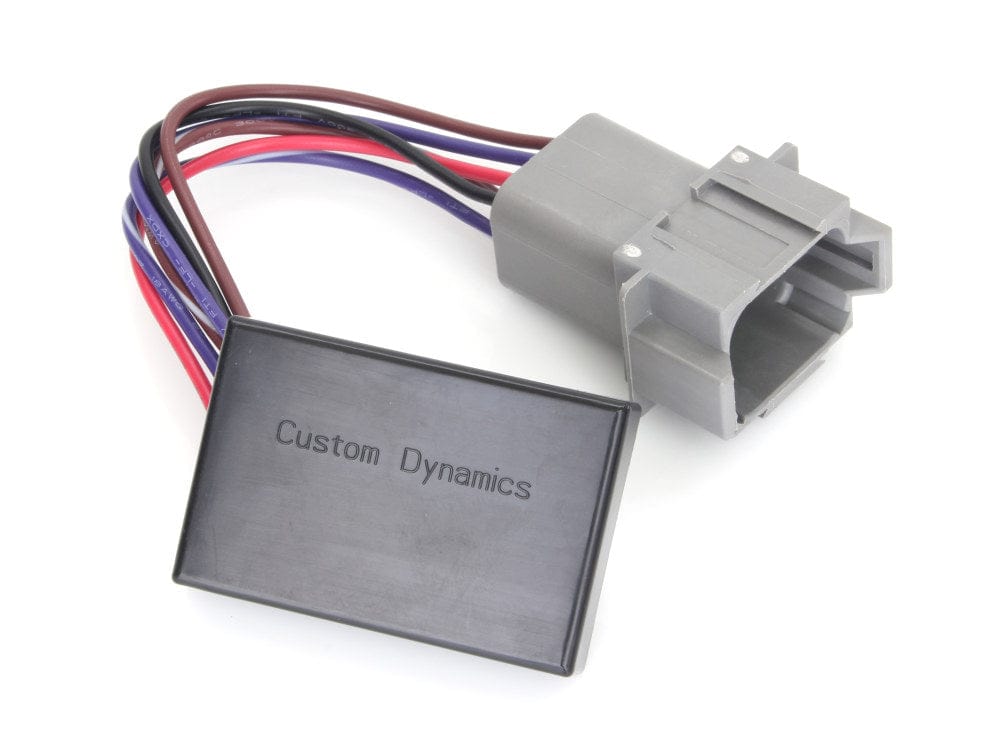Custom Dynamics Load Equalisers Plug-N-Play ATS Self Cancelling Turn Signal Module. Fits Softail. Dyna Touring & Sportster 1996-2003