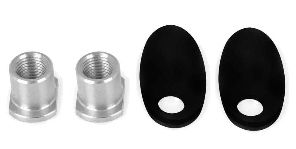 CycleVisions Indicator Accessories Black Fender Strut Block Off Turn Signal Blanking Plate Kit - FXDB-06-17, FXDWG 10-17