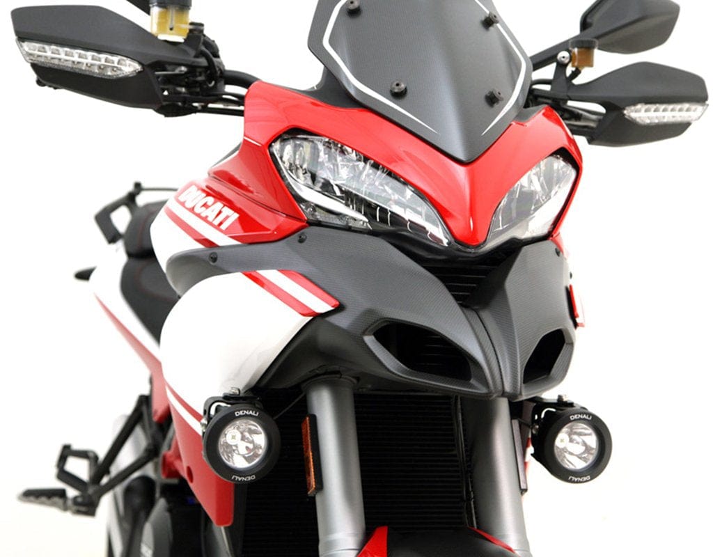 Denali Auxiliary/Driving Light Mounts Driving Light Mount - Ducati Multistrada 1200 '10-'18, & Multistrada 950 '17-'18