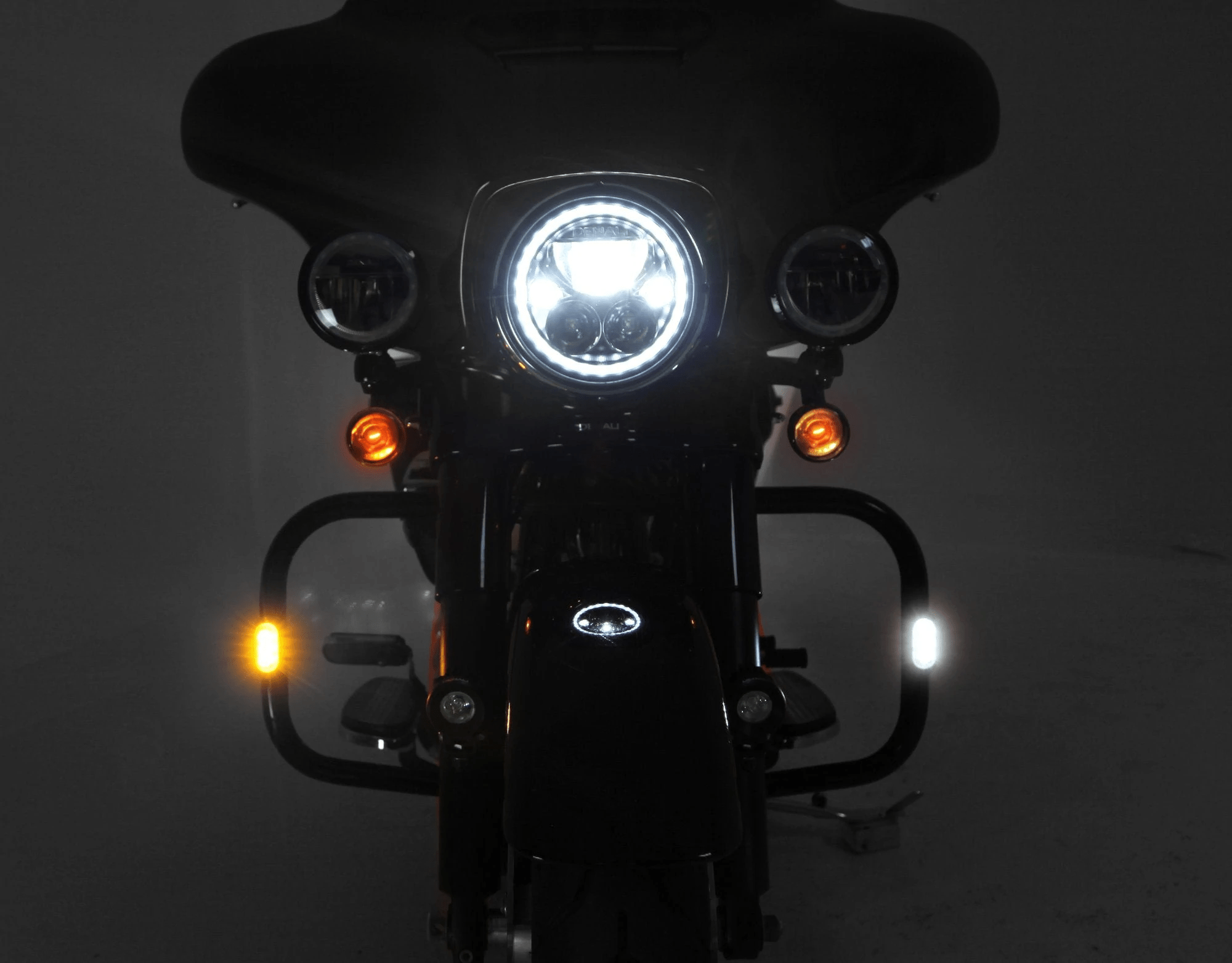 Denali Brake & Tail Lights Plug-&-Play Front T3 Kit for Harley-Davidson Touring Models