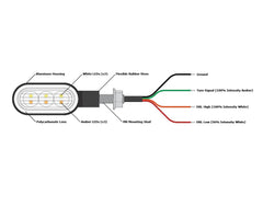 Denali Indicators - Daylight Running Light T3 Switchback M8 LED Turn Signals - Front
