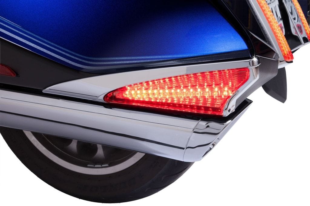 GoldStrike Brake & Tail Lights Chrome LED Saddlebag Lights