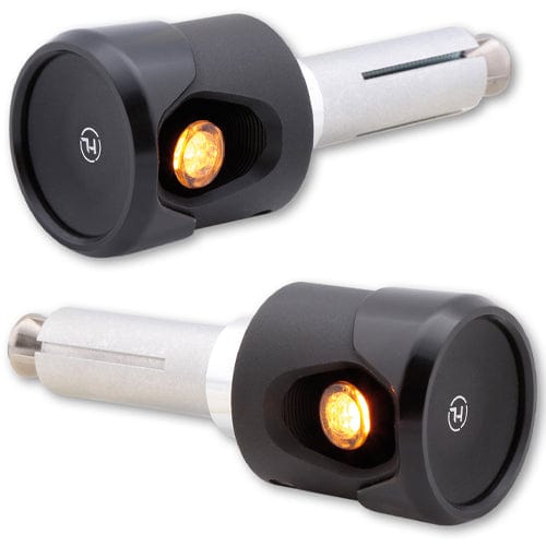 Handleber Led Indicator HIGHSIDER Akron-Flash LED Handlebar End Indicator & DRL | HogLights
