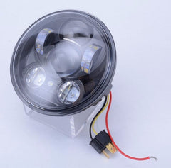 Motorcycle Headlights - 5.75" 50w LED Headlight Black
