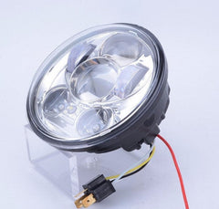 Motorcycle Headlights - 5.75" 50w LED Headlight Chrome