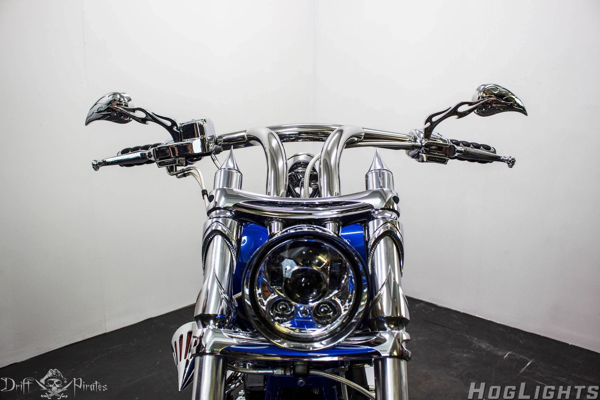 LED Chrome Bullet Headlight For Harley Cruise Chopper Honda Steed Shadow – Custom Front Light