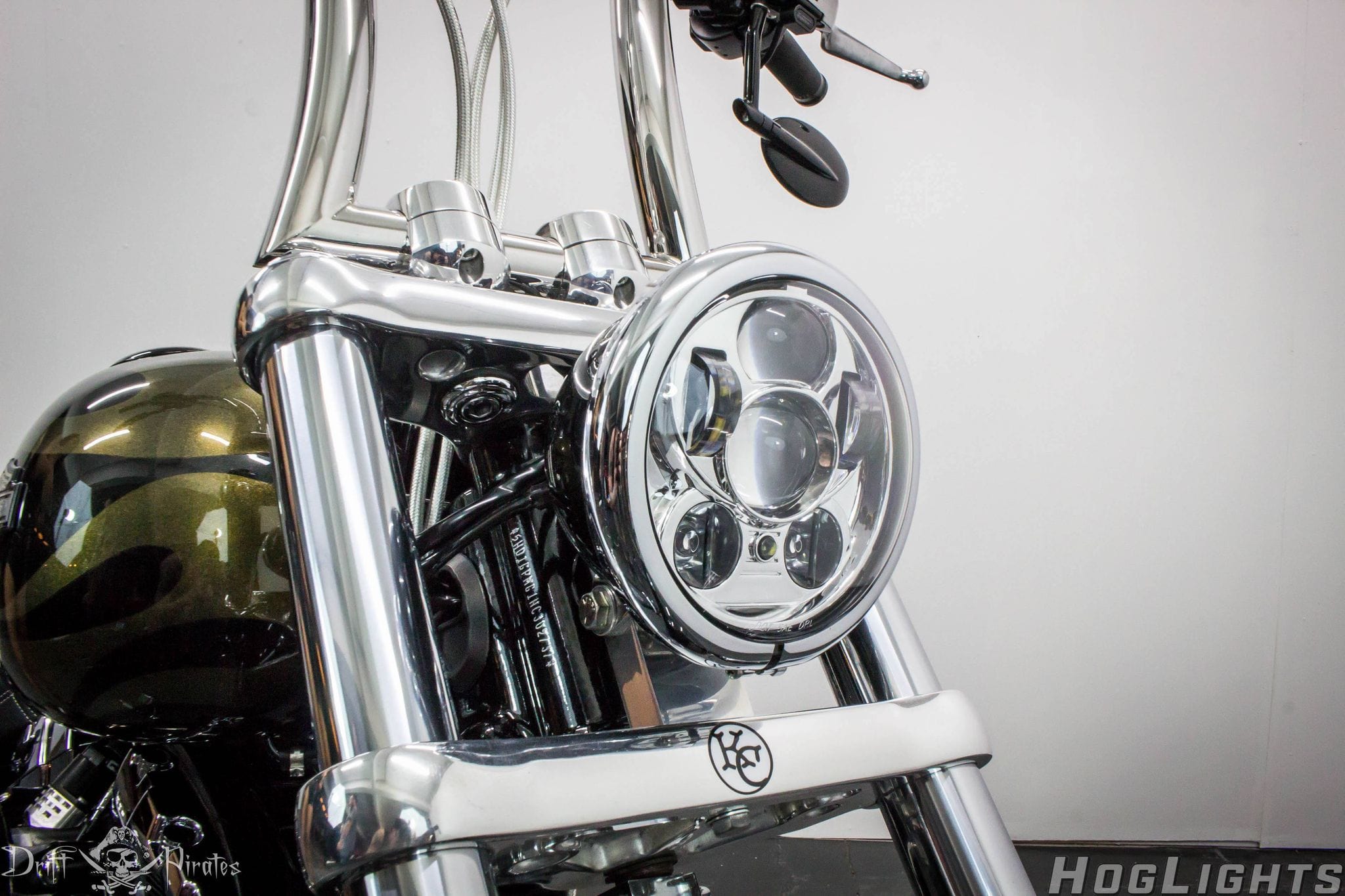 HogLights Australia Headlights 5.75" 50w HogLight - Indian Scout & Street 500