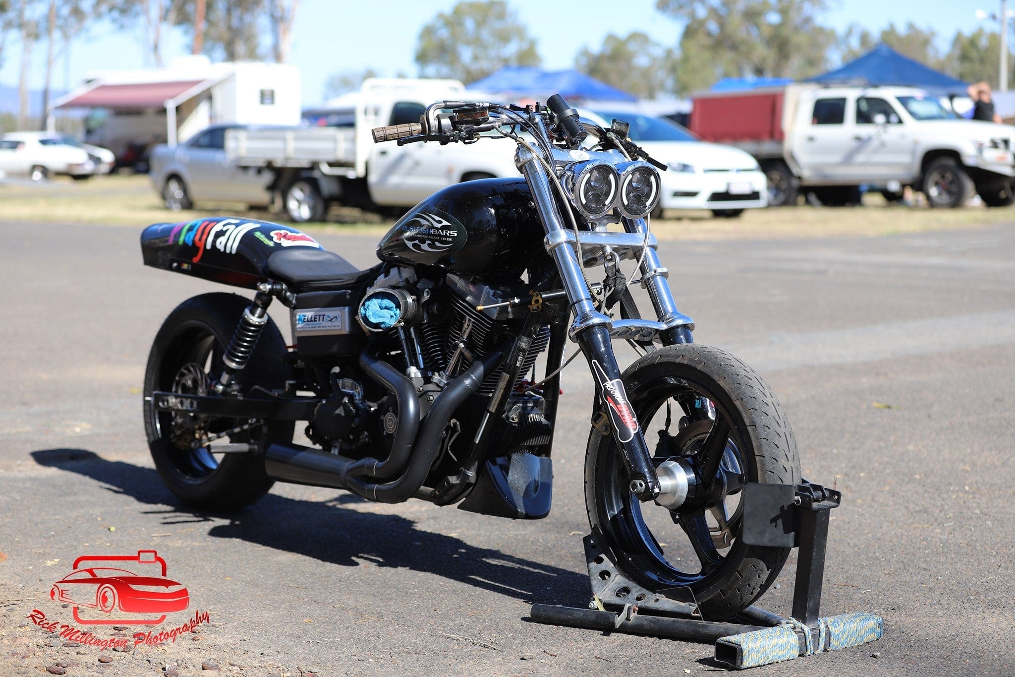 HogLights Australia Headlights Fat Bob LED HogLight