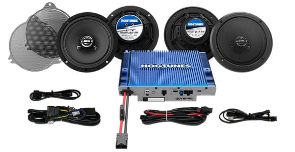 HogTunes Audio - Bundles Hogtunes QC Ultra 4-RM Amp Speaker Kit - 2014 up Touring Ultra Models & Street Glide with Tour Pack.