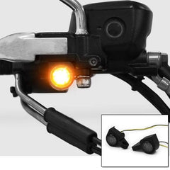 HSM Indicators - Mirror Mount HSM 20MM Round Underperch Indicators Dyna / Softail / Touring