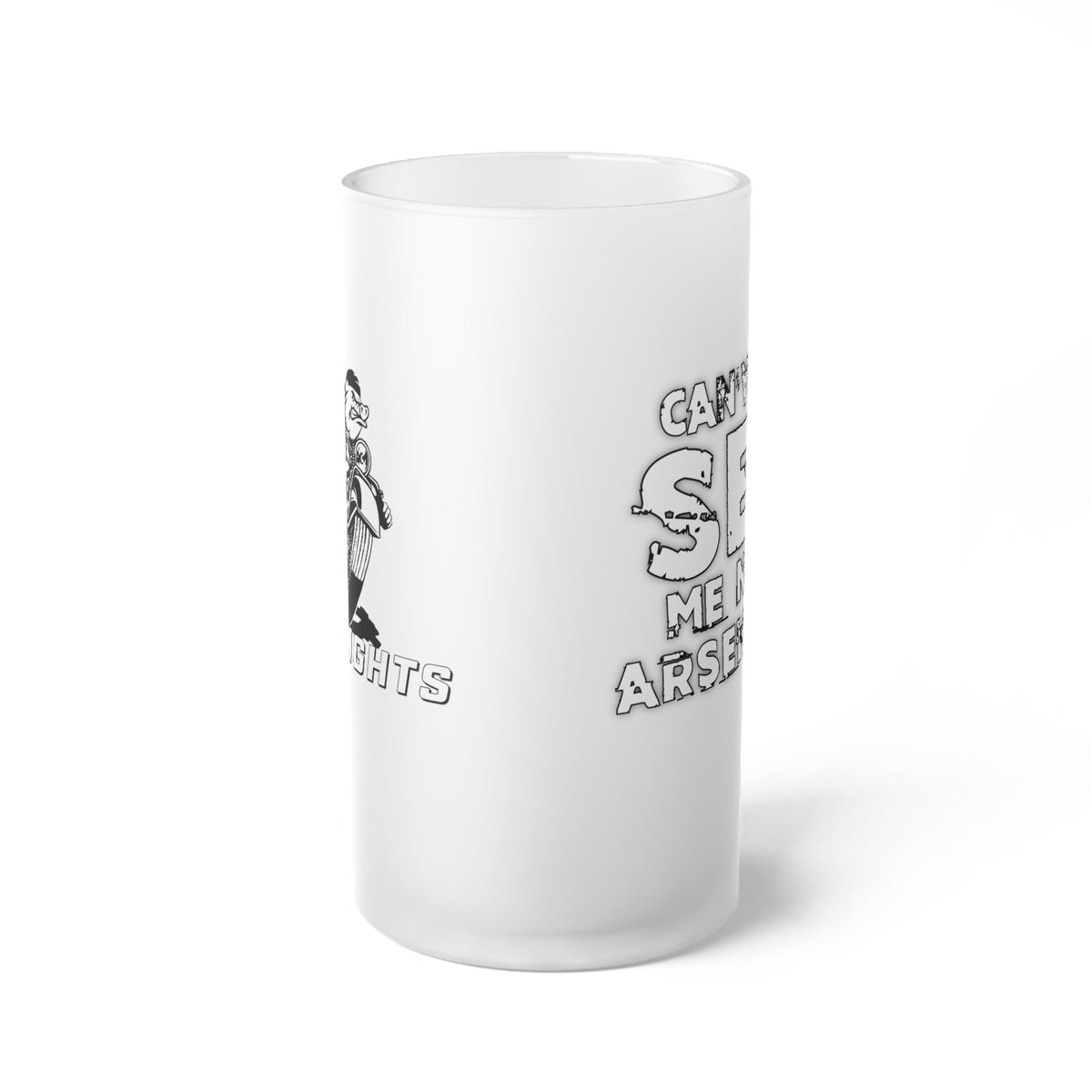 Printify Swag & Apparel 16oz / Frosted Frosted Glass Beer Mug