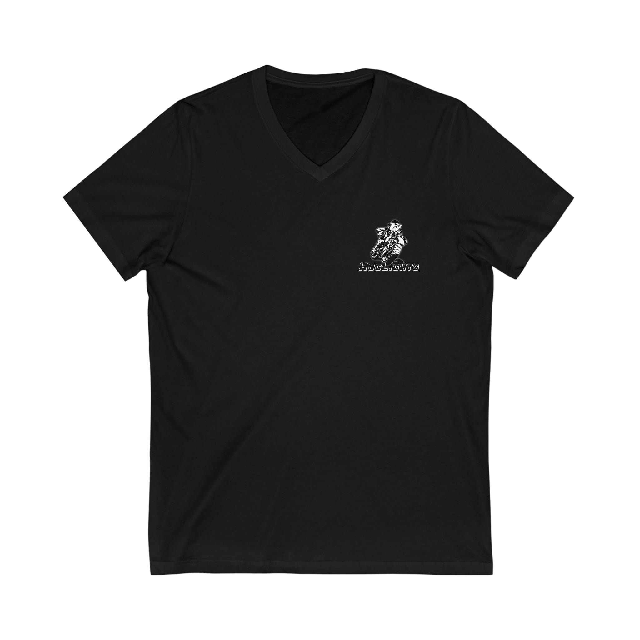 Printify Swag & Apparel Black / XS Unisex Jersey Short Sleeve V-Neck Tee