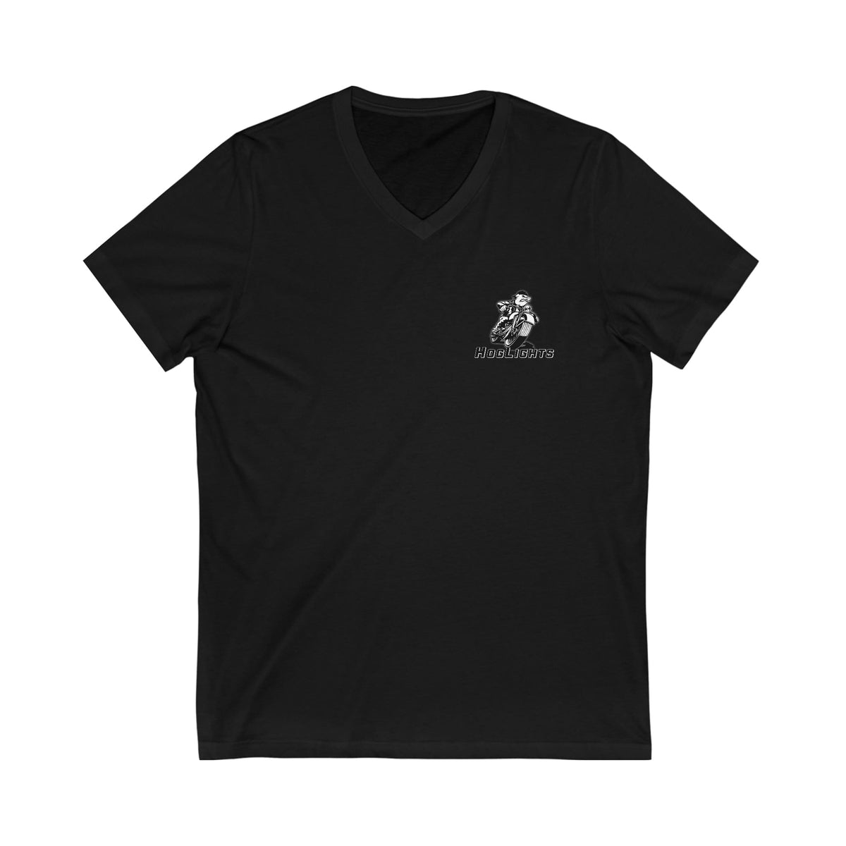 Printify Swag & Apparel Black / XS Unisex Jersey Short Sleeve V-Neck Tee